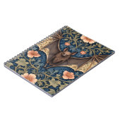 Elegant Flying Bat William Morris Inspiriert Notizblock (Linke Seite)