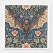 Elegant Flying Bat William Morris Inspiriert Serviette (Vorderseite)