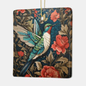 Elegant Flying Hummingbird William Morris Inspirie Keramikornament (Links)
