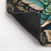 Elegant Flying Hummingbird William Morris Inspirie Mousepad (Ecke)
