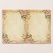 Elegant Foil Card – Vintage Rose Design Folienkarte (Innenseite)