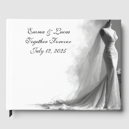 Elegant Foil Guestbook – Romantic Wedding  Gästebuch
