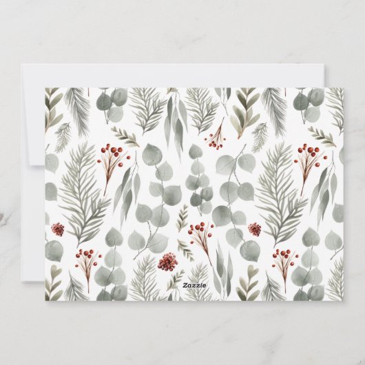 Elegant Foliage Greenerity 3 Foto Weihnachten (Rückseite)