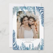 Elegant Foliage | Hanukkah Foto Collage Card Einladung (Vorderseite)