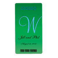 Elegant Forest Green 3d Monogram