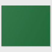 Elegant Forest Green Minimal Wrapping Paper Roll Geschenkpapier (Flach)