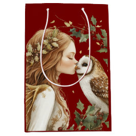 Elegant Forestcore Holiday Fairy Holiday Mittlere Geschenktüte