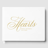 Elegant " Forever in unseren Herzen " Beerdigung Gästebuch (Vorderseite)