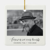 Elegant Forever in unseren Herzen Gedenkstätte Keramikornament (Rückseite)