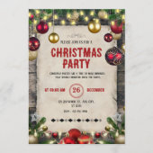 Elegant Formal Christmas Party Invitation | Luxury Einladung (Vorderseite)