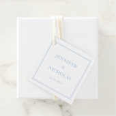 Elegant Formal Powder Blue Wedding Geschenkanhänger (Beispiel)