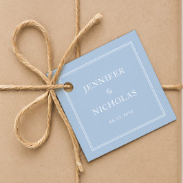 Elegant Formal Powder Blue Wedding Geschenkanhänger