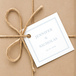 Elegant Formal Powder Blue Wedding Geschenkanhänger