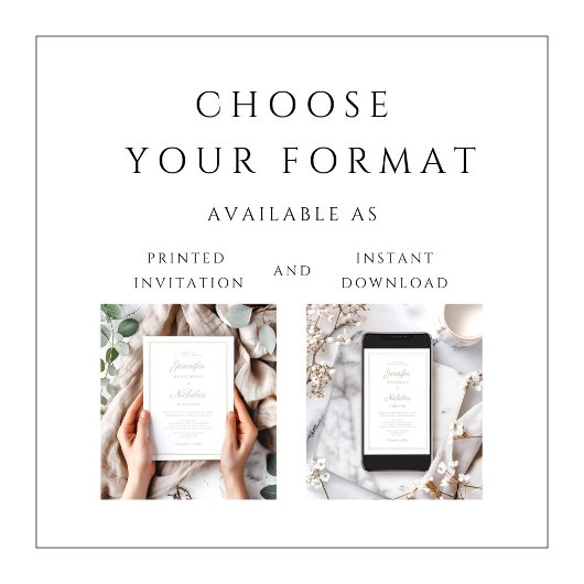 Elegant Formal Taupe Script Wedding Einladung