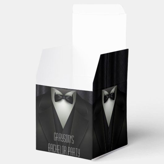 Elegant Formal Tuxedo Bachelor Party Geschenkschachtel (Geöffnet)