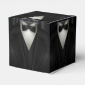 Elegant Formal Tuxedo Bachelor Party Geschenkschachtel (Rückseite)