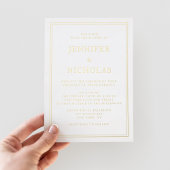 Elegant Formal Wedding Folieneinladung