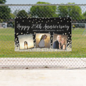 Elegant Foto Collage Gold Silber 25 Jahre Banner (Insitu)