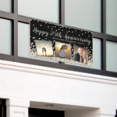 Elegant Foto Collage Gold Silber 25 Jahre Banner (Äußeres Gebäude)