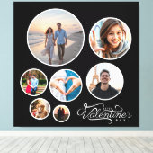 Elegant Foto Collage Valentine's Geschenk groß Leinwanddruck (Insitu (Holzboden))