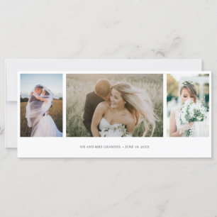 Elegant Foto Collage Wedding Vielen Dank