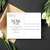 Elegant Foto Collage Wedding Vielen Dank Postkarte