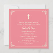 Elegant Frame Baptism/Christening Invitation Einladung (Vorderseite)