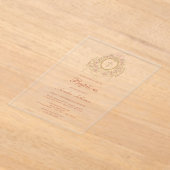 Elegant Frame Holy Cross Baptism Acryleinladungen (Ablage )