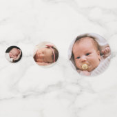 Elegant Frame Holy Cross Baptism Table Konfetti (Vorderseiten)