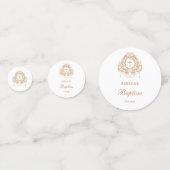 Elegant Frame Holy Cross Baptism Table Konfetti (Rückseiten)