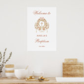 Elegant Frame Holy Cross Baptism Welcome Poster (Küche)