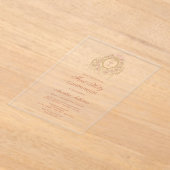 Elegant Frame Holy Cross First Holy Communion Acryleinladungen (Ablage )