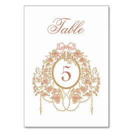Elegant Frame Table Number Tischnummer