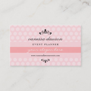Elegant Französisch Rosa Einfach Trendig Professio Visitenkarte
