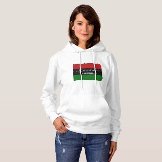 Elegant FREE INDEED JUNETEENTH Hoodie (Vorne ganz)