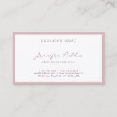 Elegant Freehand Script Minimalistisch Modern Simp Visitenkarte (Vorderseite)