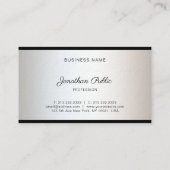 Elegant Freehand Script Modern Stylish Luxury Visitenkarte (Rückseite)