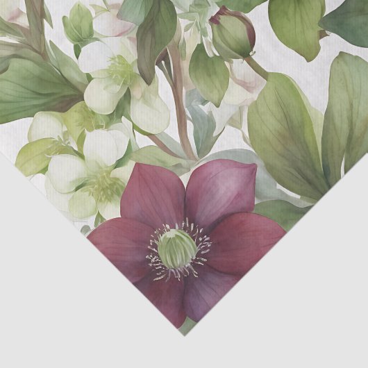 Elegant Freesia Lila Wasser Seidenpapier (Ausschnitt)