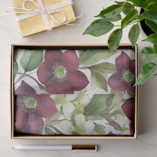 Elegant Freesia Lila Wasser Seidenpapier (Geschenk)