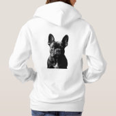 Elegant French Bulldog Hoodie (Rückseite)