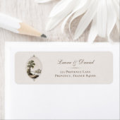 Elegant French Chateau Wedding Return Address (Insitu)