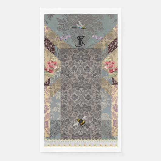 Elegant French Garden Paper Napkin Serviette (Vorderseite)