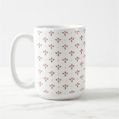 Elegant French Imperial Floral & Diamond Motif Kaffeetasse (Links)