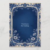 Elegant French Toile Parisian Poetic Baby Shower Einladung (Rückseite)