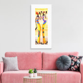 Elegant, Freude und Happy Dance Leinwanddruck (Insitu (Wohnzimmer))