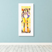 Elegant, Freude und Happy Dance Leinwanddruck (Insitu (Holzboden))