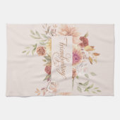 Elegant Friendsgiving Entertainment Geschirrtuch (Horizontal)