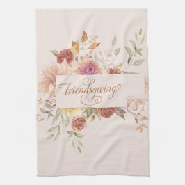 Elegant Friendsgiving Entertainment Geschirrtuch