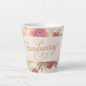 Elegant Friendsgiving Entertainment Milchtasse (Vorderseite)