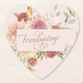 Elegant Friendsgiving Entertainment Untersetzer (Vorderseite)